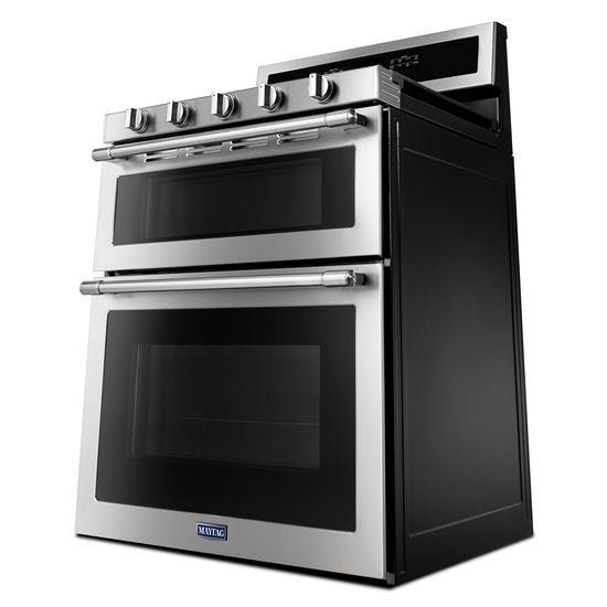 Maytag 30-Inch Wide Double Oven Gas Range With True Convection - 6.0 Cu. Ft. MGT8800FZ