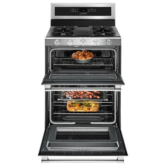 Maytag 30-Inch Wide Double Oven Gas Range With True Convection - 6.0 Cu. Ft. MGT8800FZ