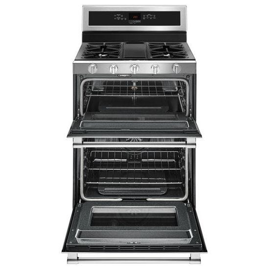 Maytag 30-Inch Wide Double Oven Gas Range With True Convection - 6.0 Cu. Ft. MGT8800FZ