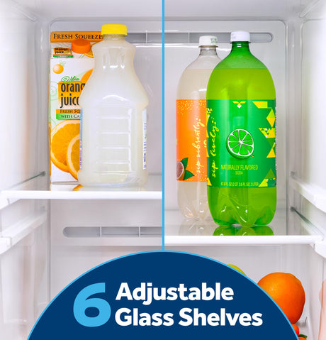 GE 23.6 Cu. Ft. Counter-Depth Side-By-Side Refrigerator with Extra Tall Dispenser and In-Door Icemaker GZS24NMYES