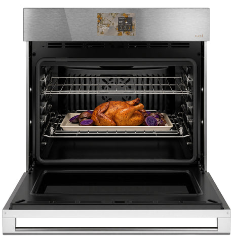 CAFÉ™ 30" Smart Single Wall Oven with Convection in Platinum Glass CTS70DM2ZS5