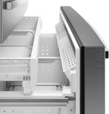 GE Profile™ ENERGY STAR® 22.4 Cu. Ft. Smart Counter-Depth 4-Door French-Door Refrigerator with Kitchen Assistant™ PXD22HYYFS