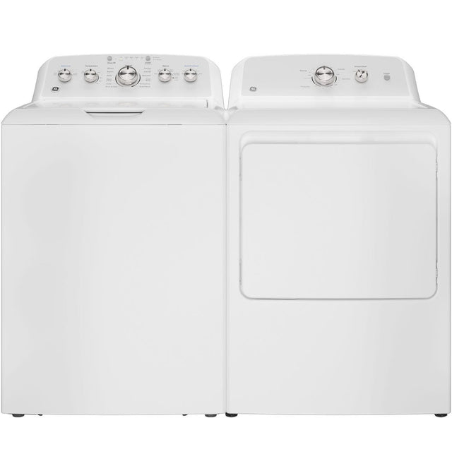 GE 6.2 cu. ft. Capacity Electric Dryer with Up To 120 ft. Venting and Shallow Depth GTX38EASWWS