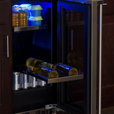 Marvel 15-IN PROFESSIONAL BUILT-IN BEVERAGE CENTER WITH REVERSIBLE HINGE MPBV415-SG31A-Stainless Steel Frame Glass