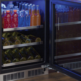 Marvel 24-IN PROFESSIONAL BUILT-IN BEVERAGE CENTER WITH REVERSIBLE HINGE MPBV424-SG31A-Stainless Steel Frame Glass