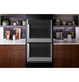 GE Profile™ 30" Smart Built-In Convection Double Wall Oven with Right-Hand Side-Swing Doors PTD700RSZSS