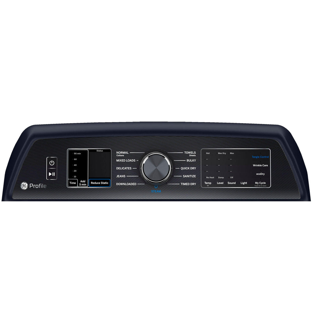 GE Profile™ ENERGY STAR® 7.3 cu. ft. Capacity Smart Electric Dryer with Steam and Washer Link PTD80EBPTRS