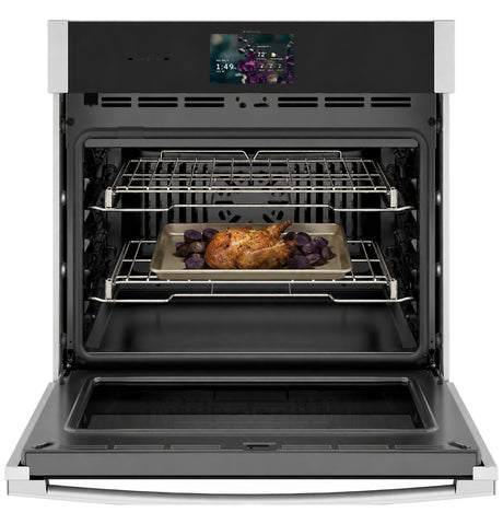 GE Profile™ 30" Smart Built-In Convection Single Wall Oven with In-Oven Camera and No Preheat Air Fry PTS9000SZSS