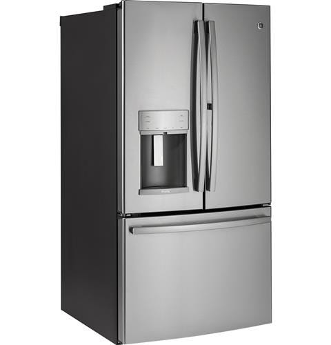 GE Profile Series 22.2 Cu. Ft. Counter-Depth French-Door Refrigerator with Door In Door and Hands-Free AutoFill PYD22KYNFS