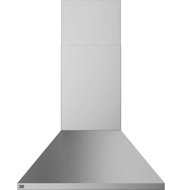 GE Profile 30" Wall-Mount Pyramid Chimney Vent Hood with Clean Air Sensors PVW1030SWSS