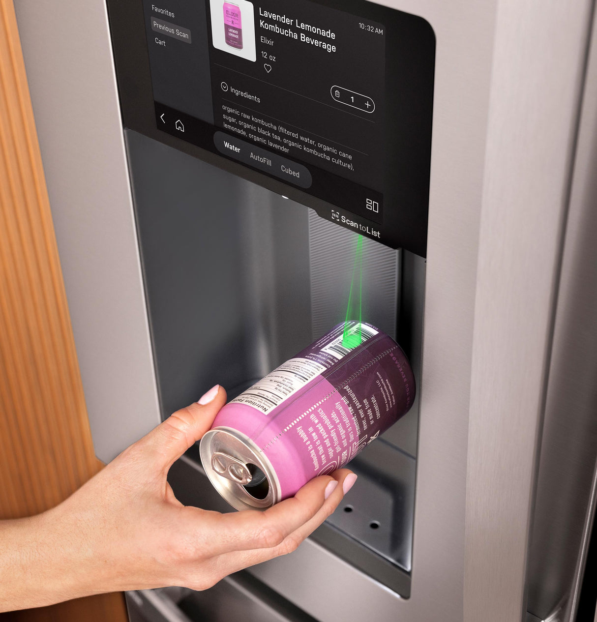 GE Profile™ ENERGY STAR® 22.4 Cu. Ft. Smart Counter-Depth 4-Door French-Door Refrigerator with Kitchen Assistant™ PXD22HYYFS