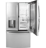 GE Profile Series 22.2 Cu. Ft. Counter-Depth French-Door Refrigerator with Door In Door and Hands-Free AutoFill PYD22KYNFS