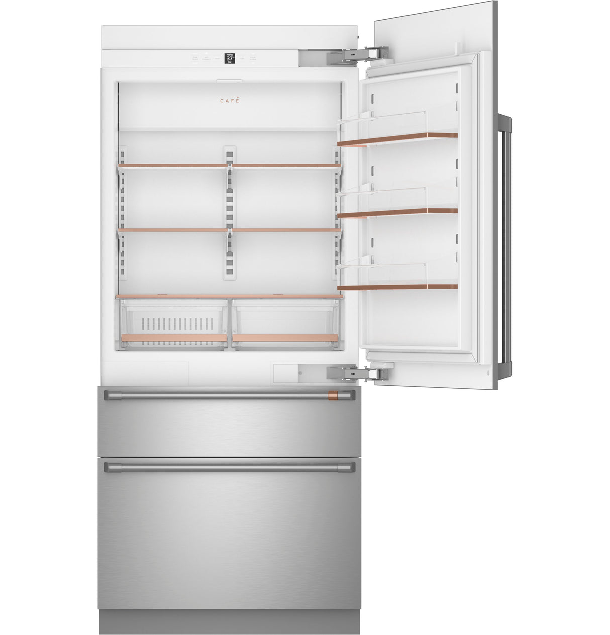 CAFE™ 36" Panel-Ready Integrated Bottom-Freezer Refrigerator – Right Swing CIC36RK6ZII
