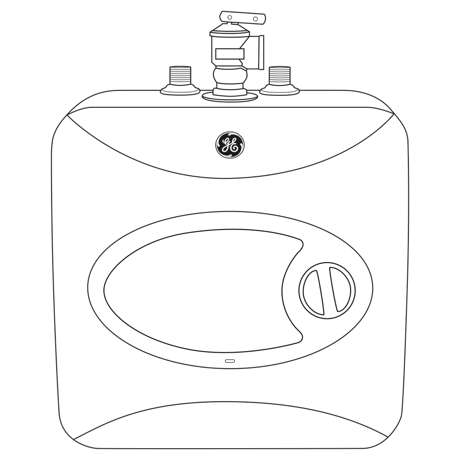 GE® 2.5 Gallon Electric Point of Use Water Heater GE02P08BAW