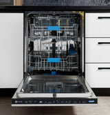 GE Profile™ ENERGY STAR® Panel-Ready Top Control Stainless Interior Dishwasher with Microban™ Antimicrobial Technology PDT715SIYII