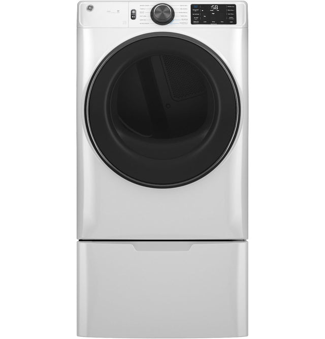 GE® 7.8 cu. ft. Capacity Smart Front Load Electric Dryer with Steam and Sanitize Cycle GFD65ESSVWW