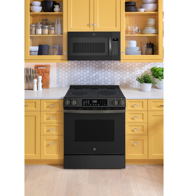 GE® 30" Slide-In Electric Convection Range with No Preheat Air Fry GRS600AVDS