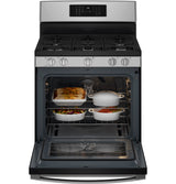 GE 30" Free-Standing Gas Convection Range with No Preheat Air Fry JGB670SZSS