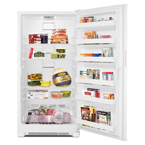 Maytag MZF34X20DW ® 20 cu. ft. Frost Free Upri White | Appliance Depot