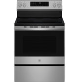 GE Profile™ ENERGY STAR® 30” Smart Free-Standing Electric Convection Range with No Preheat Air Fry and EasyWash™ Oven Tray PRF700AYFS
