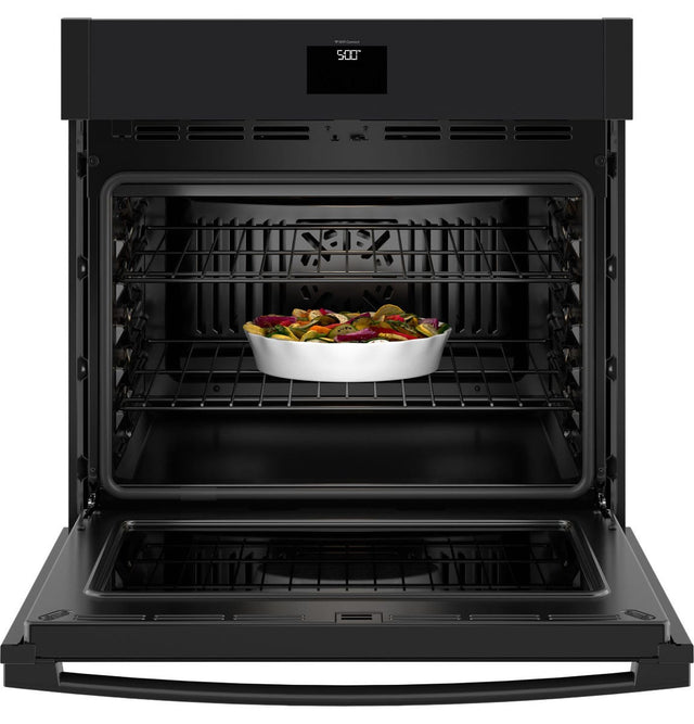 GE® 30" Smart Built-In Self-Clean Convection Single Wall Oven with No Preheat Air Fry JTS5000DVBB