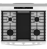 GE® 30" Free-Standing Gas Convection Range with No Preheat Air Fry and EasyWash™ Oven Tray GGF600AVWW