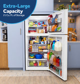 GE® 21 Cu. Ft. Garage Ready Top-Freezer Refrigerator GPS21KGZWW