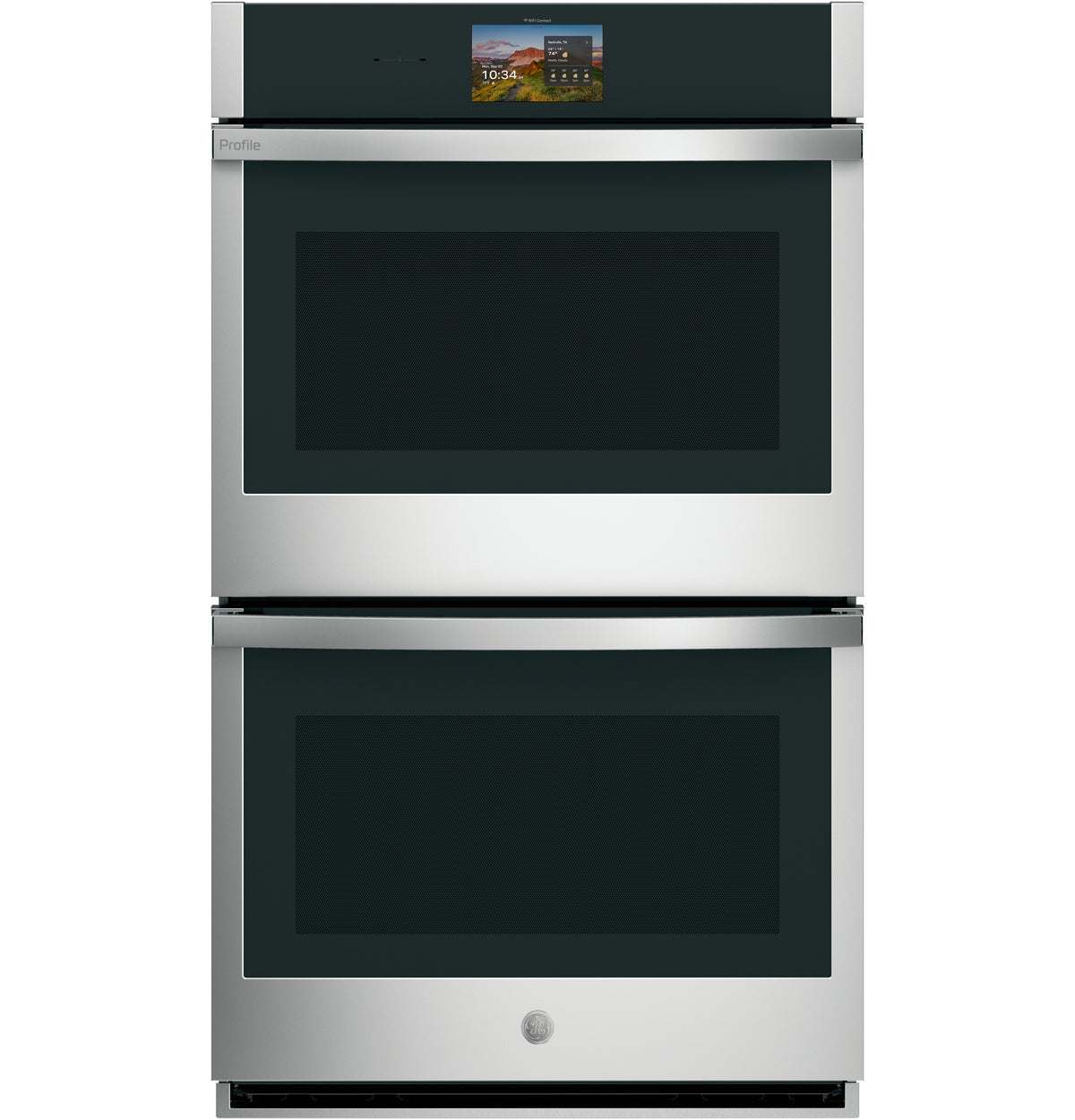 GE Profile™ 30" Smart Built-In Convection Double Wall Oven with No Preheat Air Fry and Precision Cooking PTD7000SZSS