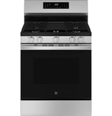 GE® 30" Free-Standing Gas Convection Range with No Preheat Air Fry and EasyWash™ Oven Tray GGF600AVSS