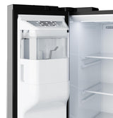 GE 23.6 Cu. Ft. Counter-Depth Side-By-Side Refrigerator with Extra Tall Dispenser and In-Door Icemaker GZS24NYYFS