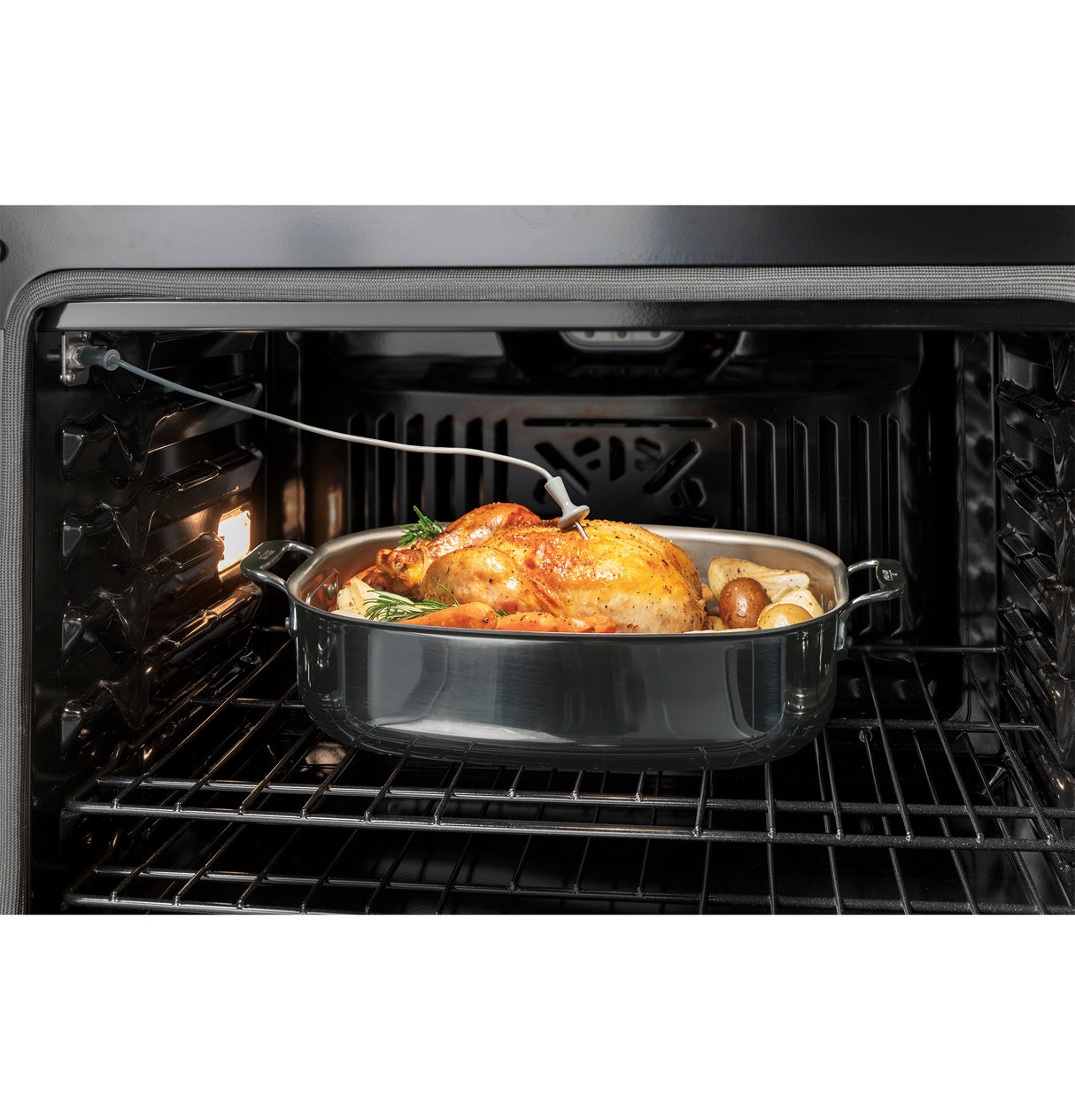 GE 27" Smart Built-In Convection Single Wall Oven with No Preheat Air Fry JKS5000DVBB