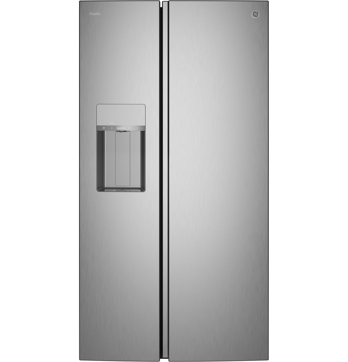 GE Profile™ ENERGY STAR® 23.5 Cu. Ft. Counter-Depth Side-By-Side Refrigerator with Hands-Free AutoFill and CustomSize™ Ice PZE24QYYFS