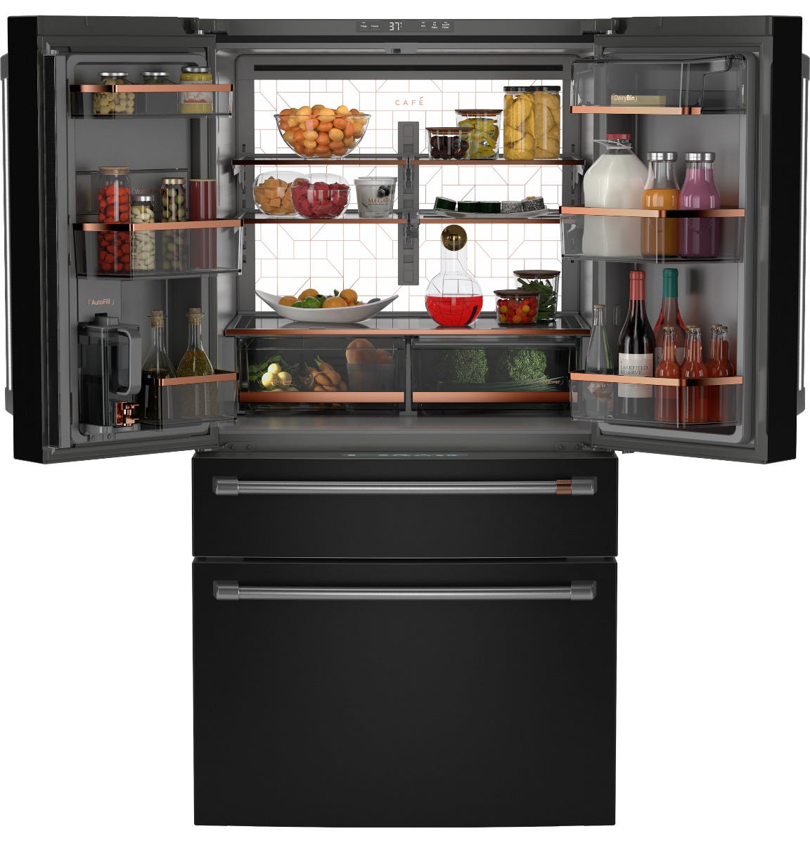 Café ENERGY STAR 29 Cu. Ft. Smart 4-Door French-Door Refrigerator CGE29DP3TD1