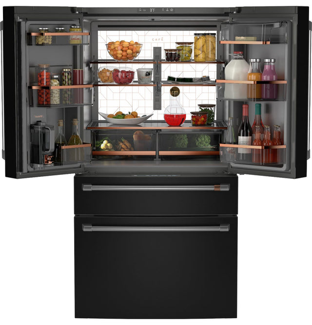 Café ENERGY STAR 29 Cu. Ft. Smart 4-Door French-Door Refrigerator CGE29DP3TD1-Matte Black