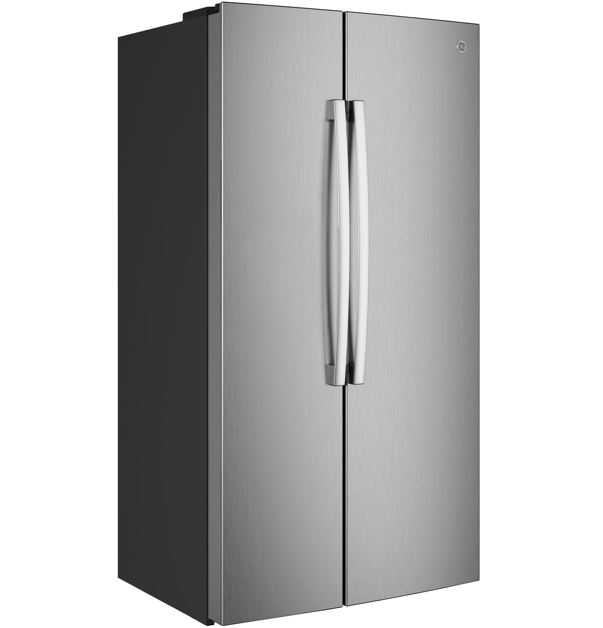 GE 24.2 Cu. Ft. Counter-Depth Side-By-Side Refrigerator with Internal Dispenser and In-Door Icemaker GKS24NYYFS
