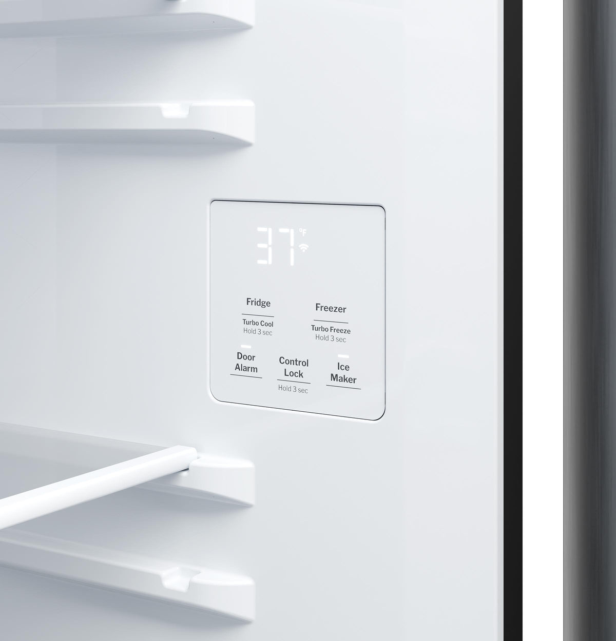 GE 24.2 Cu. Ft. Counter-Depth Side-By-Side Refrigerator with Internal Dispenser and In-Door Icemaker GKS24NYYFS
