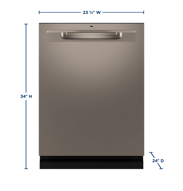 GE Fingerprint Resistant Top Control with Stainless Steel Interior Dishwasher with Sanitize Cycle GDP670SMVES