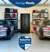 GE® 25 Cu. Ft. Icemaker Ready and Garage Ready Side-By-Side Refrigerator GUS25MGYBB