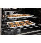 GE® 30" Smart Built-In Self-Clean Convection Double Wall Oven with No Preheat Air Fry JTD5000DVBB