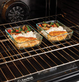 GE® 30" Slide-In Front-Control Convection Gas Range with No Preheat Air Fry and EasyWash™ Oven Tray GGS600AVDS