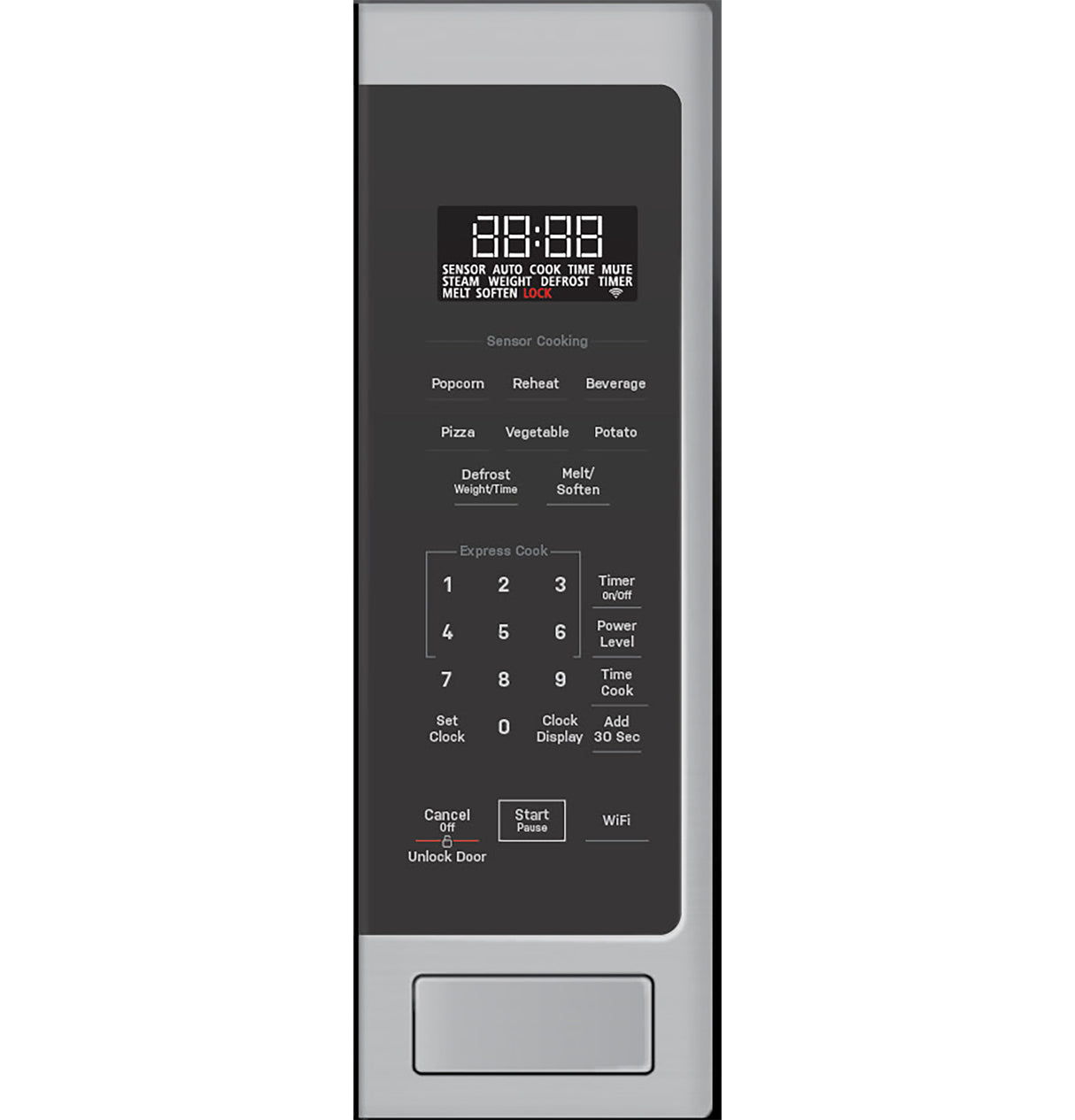 GE Profile™ 2.2 Cu. Ft. Built-In Sensor Microwave Oven PCWK22U1WSS