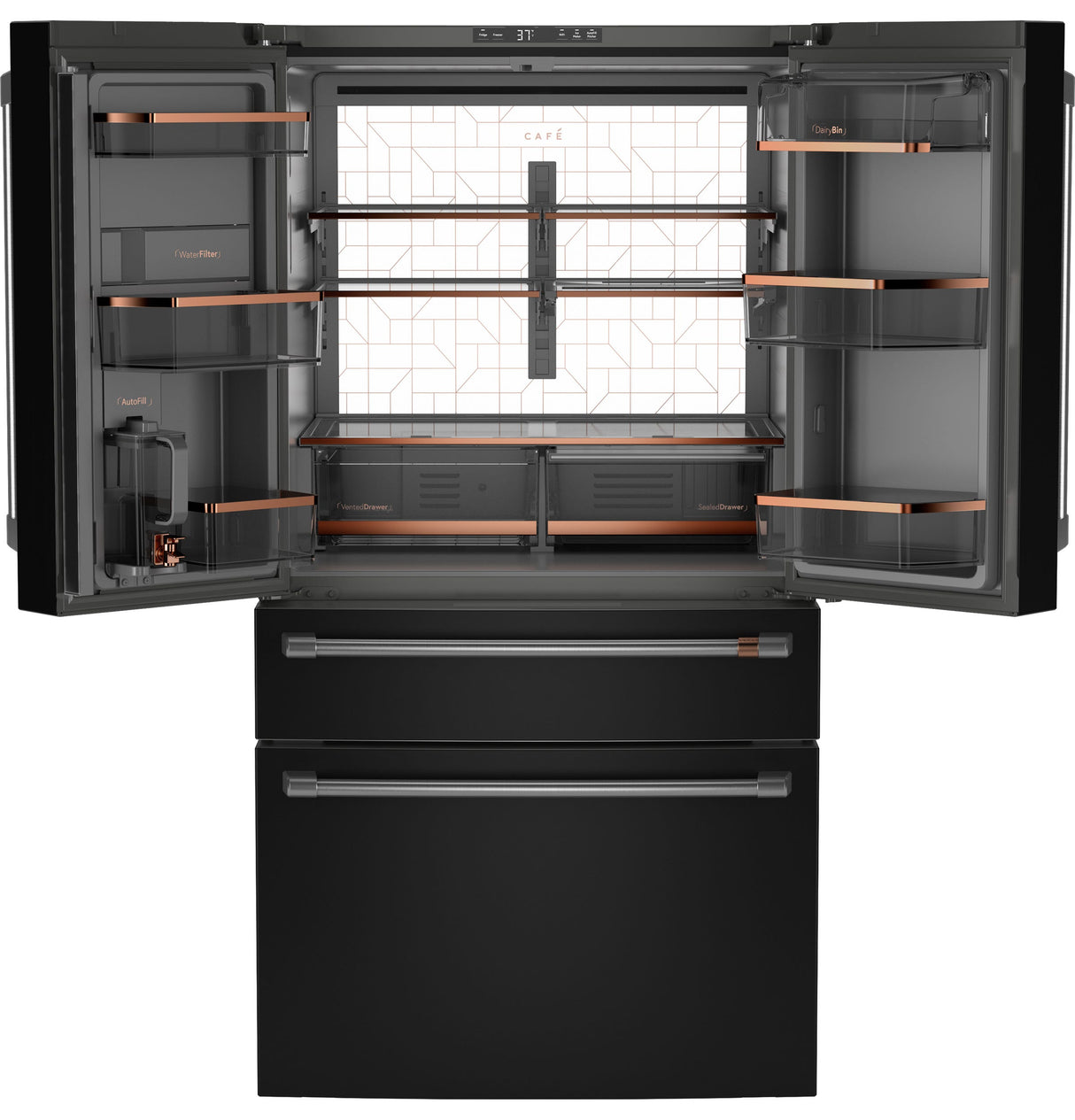 Café ENERGY STAR 29 Cu. Ft. Smart 4-Door French-Door Refrigerator CGE29DP3TD1