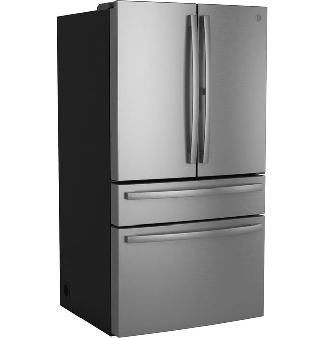 GE Profile Series ENERGY STAR 28.7 Cu. Ft. Smart Fingerprint Resistant 4-Door French-Door Refrigerator With Dual-Dispense AutoFill Pitcher PGE29BYTFS