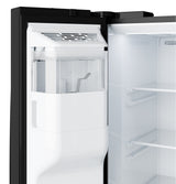 GE 23.6 Cu. Ft. Counter-Depth Side-By-Side Refrigerator with Extra Tall Dispenser and In-Door Icemaker GZS24NGYBB