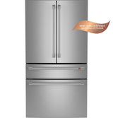 Café™ ENERGY STAR® 23.2 Cu. Ft. Smart Counter-Depth 4-Door French-Door Refrigerator With Dual-Dispense AutoFill Pitcher CJE23DP2WS1