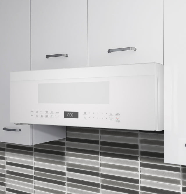 GE Profile 1.2 Cu. Ft. Over-the-Range Low Profile Sensor Microwave Oven UVM9125DYWW