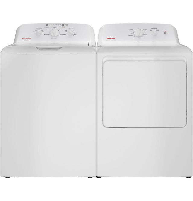 Hotpoint® 6.2 cu. ft. Capacity  Electric Dryer with Up To 120 ft. Venting and Shallow Depth HTX26EASWWW