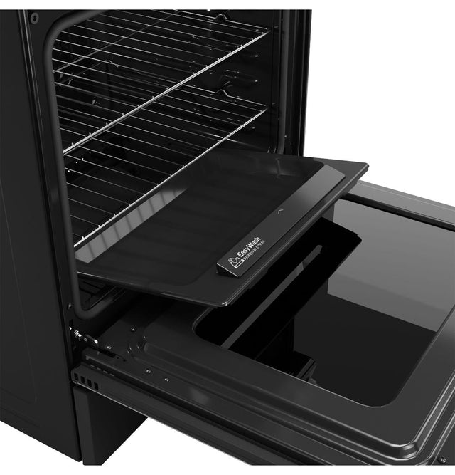 GE® 30" Slide-In Front-Control Convection Gas Range with No Preheat Air Fry and EasyWash™ Oven Tray GGS600AVDS