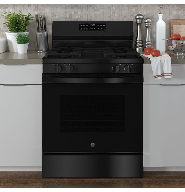 GE® 30" Free-Standing Gas Range GGF400PVBB