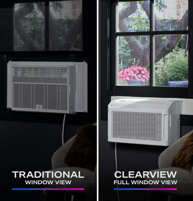 GE Profile ClearView 6,100 BTU Smart Ultra Quiet Window Air Conditioner for Small Rooms up to 250 sq. ft. AHTT06BC